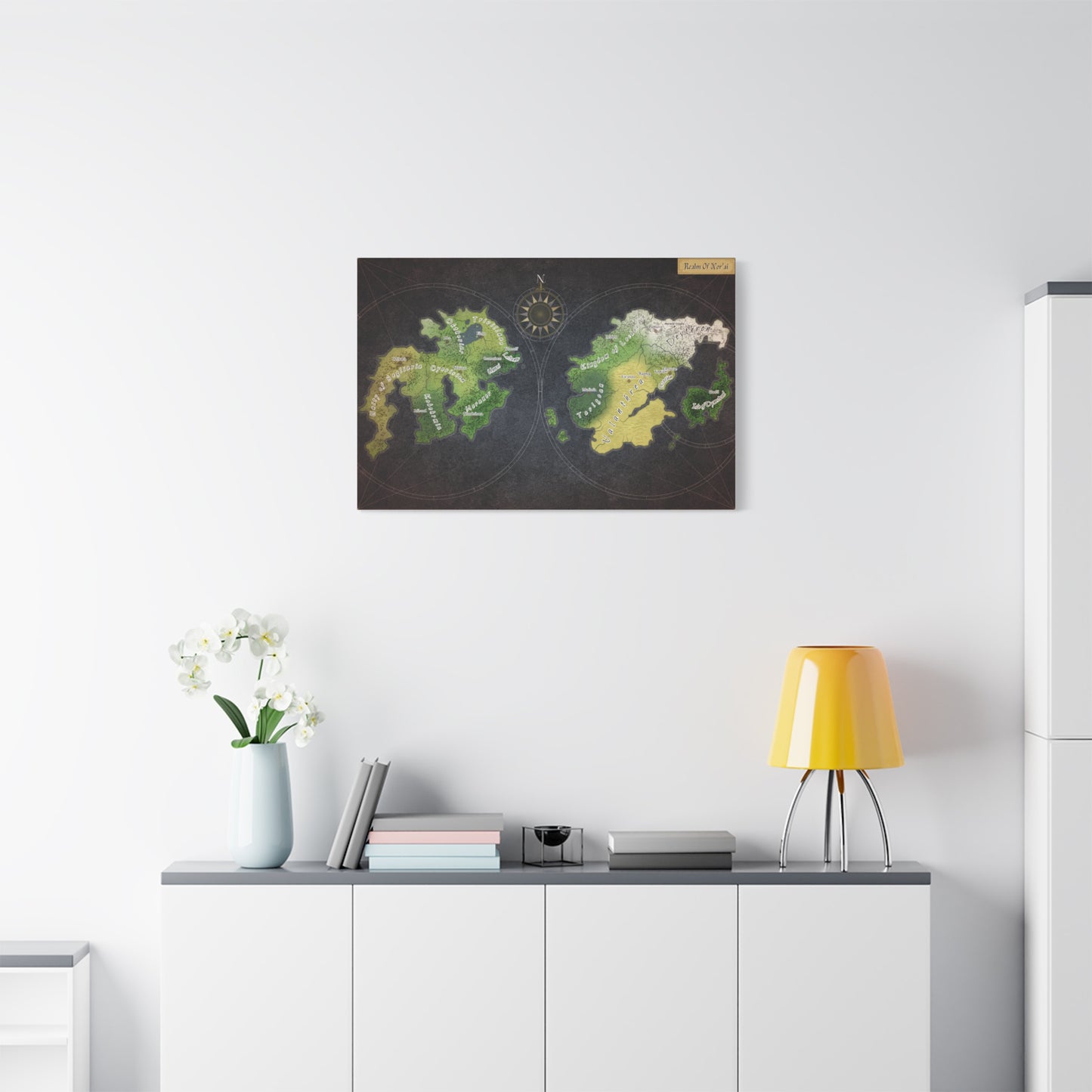 Map Of Nor'ai (Whence It Came Variant) Canvas Print