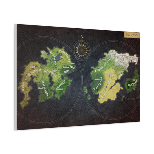 Map Of Nor'ai (Whence It Came Variant) Canvas Print