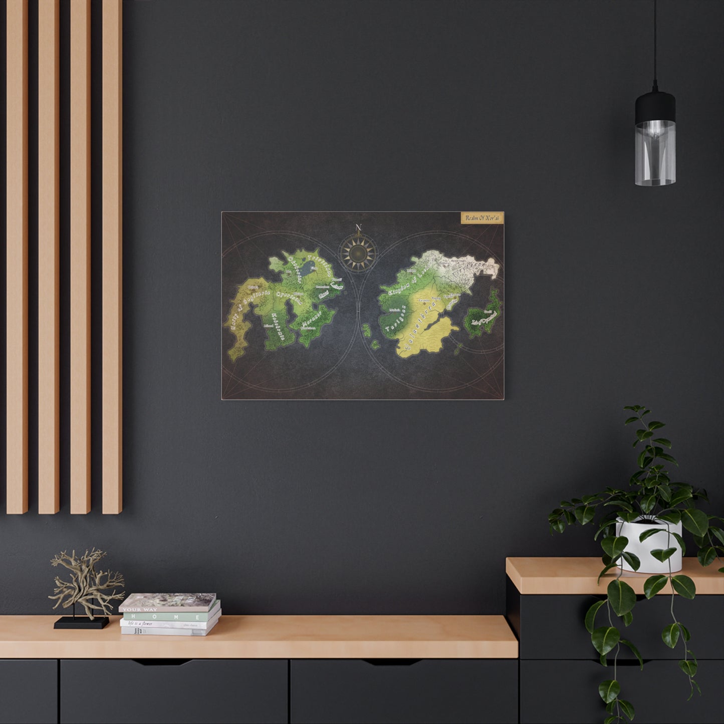 Map Of Nor'ai (Whence It Came Variant) Canvas Print